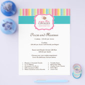 Cookie価格表フライヤー チラシ (シングル)