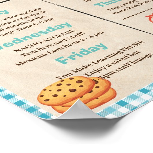 Cookie先生の感謝の週の日程 ポスター (角)