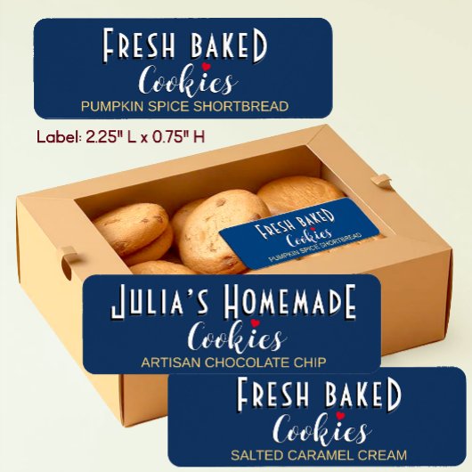 Cookie名焼いたとハートラボを使用した新しいCookie ラベル