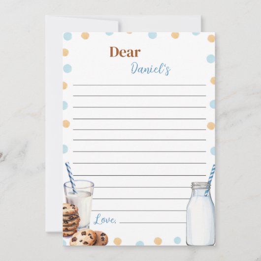 Cookie誕生日タイムカプセルノートメッセージカード サンキューカード (正面)