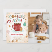 Cookie誕生日フォト招待状 招待状 (正面)
