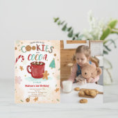 Cookie誕生日フォト招待状 招待状 (スタンド正面)