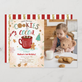 Cookie誕生日フォト招待状 招待状