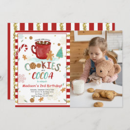 Cookie誕生日フォト招待状 招待状