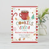 Cookie誕生日招待状 招待状 (スタンド正面)