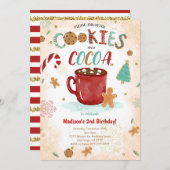 Cookie誕生日招待状 招待状 (正面/裏面)