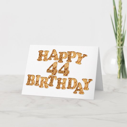Cookie誕生日用の44番目のユーザーカード カード (正面)