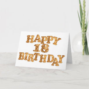 Cookie誕生日用18番目のユーザーカード カード