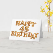 Cookie誕生日用45番目のユーザーカード カード (黄色い花)