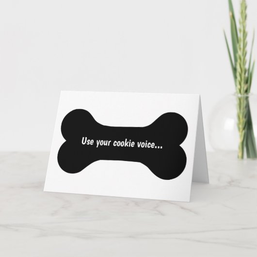 Cookie音声応答カードを使う カード (正面)
