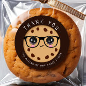 Cookie頭が切れる先生ありがとうお礼ギフト ラウンドシール