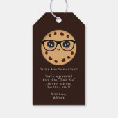 Cookie頭が切れる先生ありがとうギフト感謝 ギフトタグ (裏面)