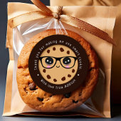 Cookie頭が切れる先生ありがとうギフト感謝 ラウンドシール