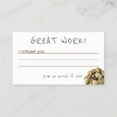 Cookie頭が切れる先生インセンティブ報酬カード 名刺 (裏面)