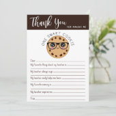 Cookie頭が切れる先生Thank You Letter Card サンキューカード (スタンド正面)