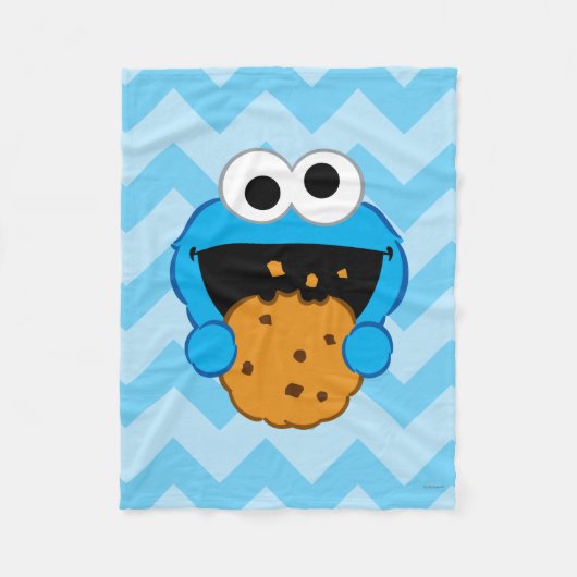 Cookie顔 フリースブランケット (正面)