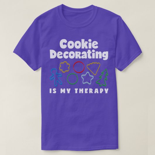 Cookie飾は私のセラピーおもしろいCookie Decor Tシャツ (デザイン正面)