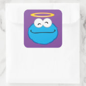 Cookie ハロー付きスマイルフェイス スクエアシール (バッグ)