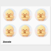 Cookie Alma Cute Chick Sticker ラウンドシール (シート)