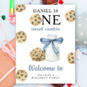 Cookie and Milk 1st Birthday Party  ポスター