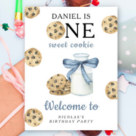 Cookie and Milk 1st Birthday Party  ポスター