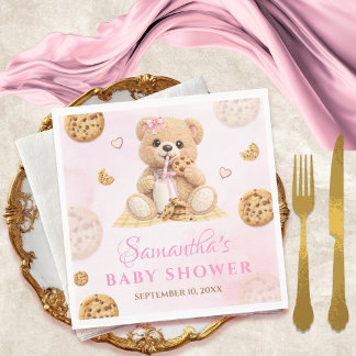 Cookie and milk Baby Shower - Cookie Baby Shower スタンダードランチョンナプキン