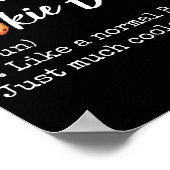 Cookie Baker Definition Funny Christmas Baking  ポスター (角)