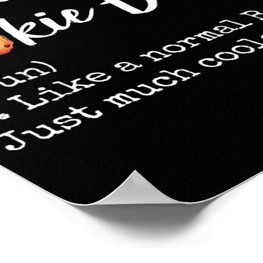 Cookie Baker Definition Funny Christmas Baking  ポスター (角)