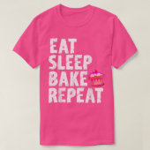 Cookie Bakers Baking Chefs Eat Sleep Bake Repeat C Tシャツ (デザイン正面)