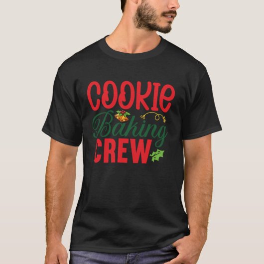 Cookie Baking Crew Christmas  Gingerbread Tシャツ (正面)