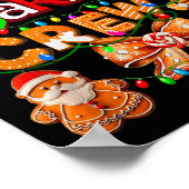 Cookie Baking Crew Cooking Coquette Bow Xmas Ginge ポスター (角)