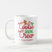 Cookie Baking Crew ,Cute Christmas コーヒーマグカップ (左)