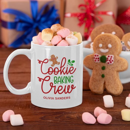 Cookie Baking Crew ,Cute Christmas コーヒーマグカップ