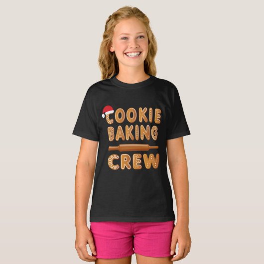 Cookie Baking Crew Family Christmas Gingerbread  Tシャツ (正面フル)