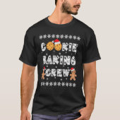 Cookie Baking Crew Gingerbread Men With Xmas Hats  Tシャツ (正面)