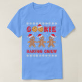 Cookie Baking Crew Gingerbread Men with Xmas Hats Tシャツ (デザイン正面)