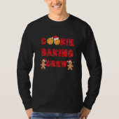 Cookie Baking Crew Gingerbread Men With Xmas Hats  Tシャツ (正面)