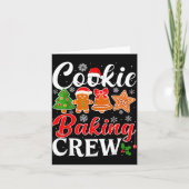 Cookie Baking Crew Gingerbread Xmas Holiday Cookie カード (正面)