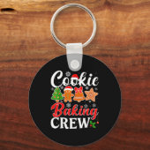 Cookie Baking Crew Gingerbread Xmas Holiday Cookie キーホルダー (正面)