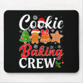 Cookie Baking Crew Gingerbread Xmas Holiday Cookie マウスパッド (正面)