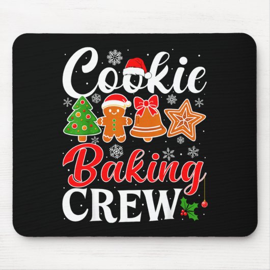 Cookie Baking Crew Gingerbread Xmas Holiday Cookie マウスパッド (正面)