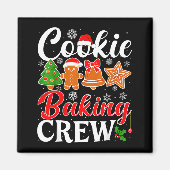 Cookie Baking Crew Gingerbread Xmas Holiday Cookie マグネット (正面)