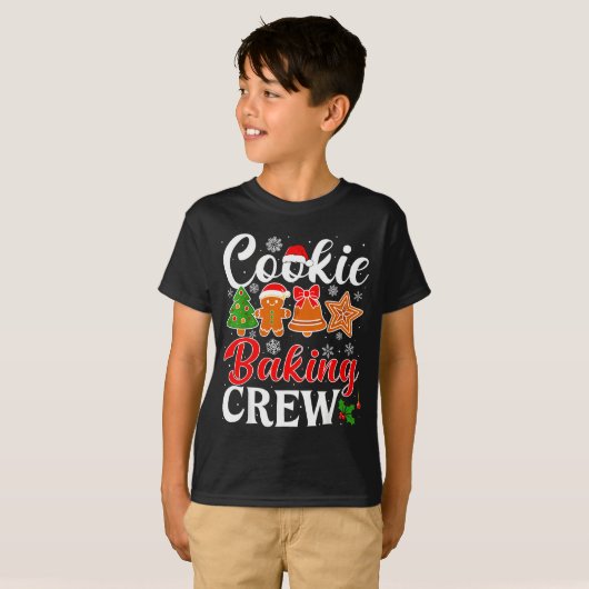 Cookie Baking Crew Gingerbread Xmas Holiday Cookie Tシャツ (正面フル)