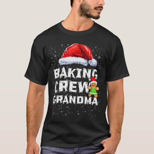 Cookie Baking Crew Shirt Grandma Matching Christma Tシャツ (正面)