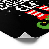 Cookie Baking Elf Xmas Family Matching Elf Squad C ポスター (角)