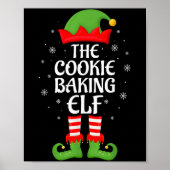Cookie Baking Elf Xmas Family Matching Elf Squad C ポスター (正面)