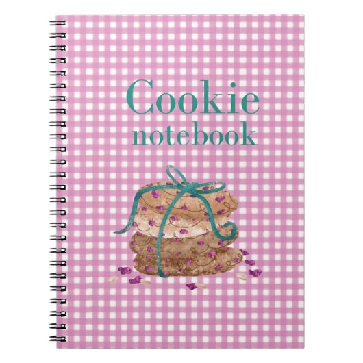 Cookie Baking Journal for Storing and Tracking  ノートブック (正面)