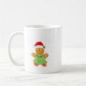 Cookie Baking Matching Family Gingerbread Grandma コーヒーマグカップ (左)