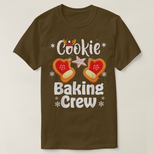 Cookie Baking Team Captain Christmas bakers Ginger Tシャツ (デザイン正面)