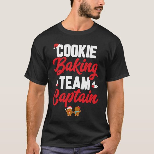 Cookie Baking Team Captain Funny Matching Family C Tシャツ (正面)